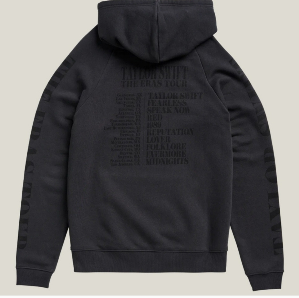 NWT TAYLOR SWIFT | THE ERAS TOUR US DATES BLACK HOODIE 3XL